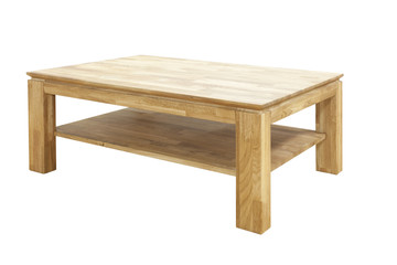 wooden table isolated