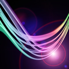 futuristic wave background design with lights