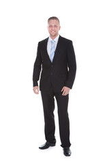 Friendly confident stylish young businessman