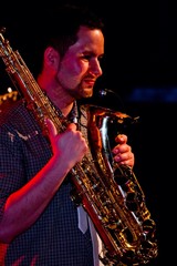 saxophone player vocals