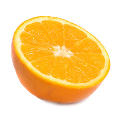Half of juicy orange