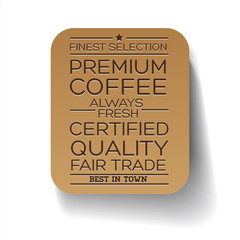 Coffee Label vector