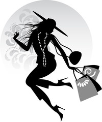 Lady shopping - 62880135