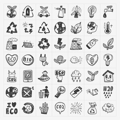 doodle eco icons