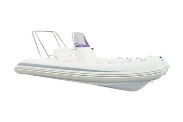 The image of an inflatable boat