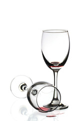 Red wine in glass