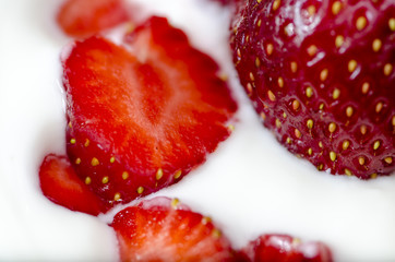strawberry in yogurt smoothie macro