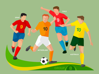 Soccer Players 2014 Group B