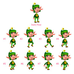 Animation of Dwarf walking.
