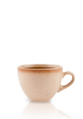Coffee-cup with white copy space