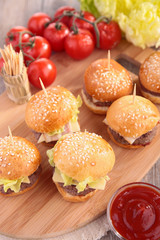 hamburgers on board
