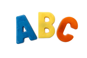 abc in magnetic letters