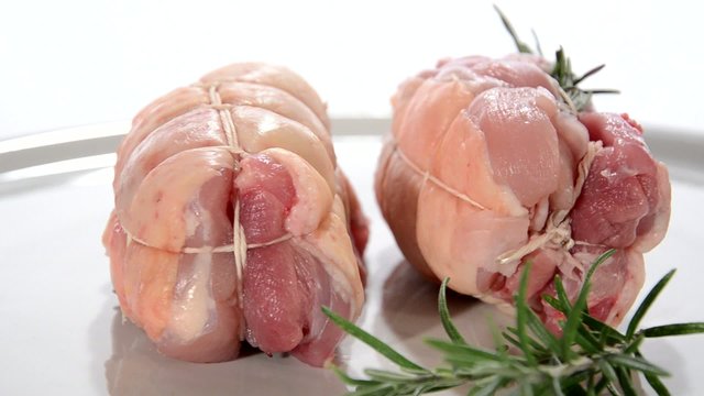raw chicken rolls