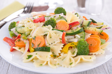 pasta and vegetables