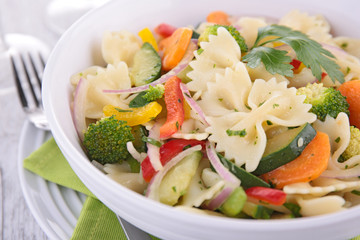 pasta and vegetables