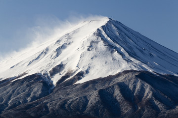 Mt.Fuji forms clouds