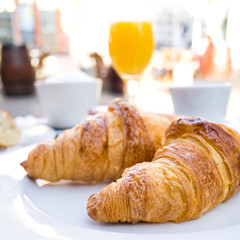 coffee and croissants