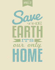 Fototapeta premium Earth Day Poster