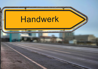 Strassenschild 14 - Handwerk