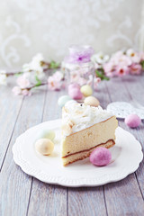 Cheesecake with Coconut for Easter