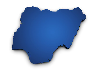 Map Of Nigeria 3d Shape