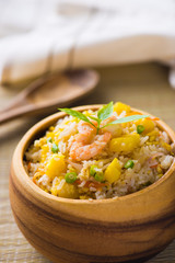 fried rice served on a bowl