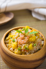 fried rice served on a bowl