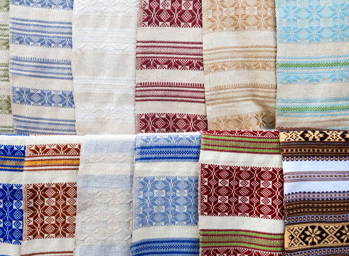 Ukrainian embroidered towels - rushnyk