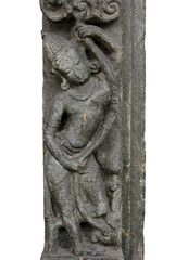 Fototapeta na wymiar Framuga drzwi: bramkarz drzwi, Indian Museum w Kalkucie