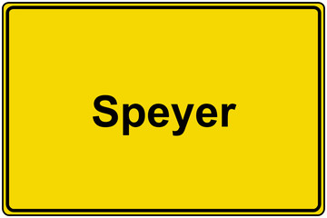 Ortsschild Speyer