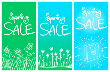 Spring sale banners 001