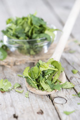 Portion of fresh Cilantro