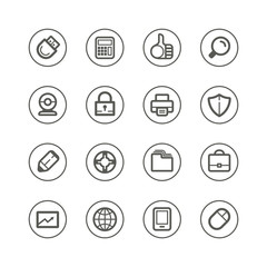 Web technology and media icons