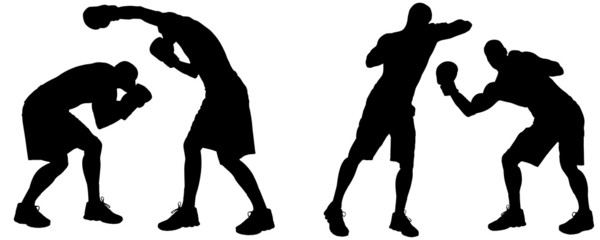 Vector silhouette of a people.