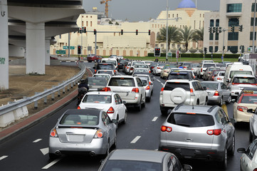 rush hour in Dubai