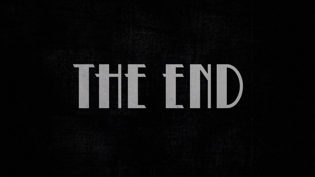 Film vintage The End animation 20s