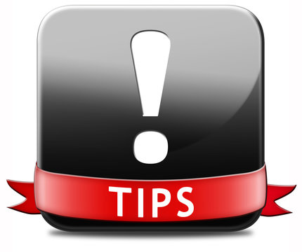 helpful tips button