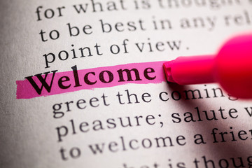 Fototapeta premium Welcome