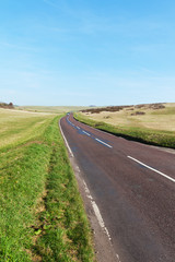 Road in East Sussex, England.