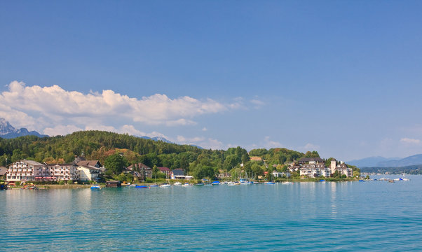 Resort Portschach am Worthersee and Lake Worth (Worthersee). Aus