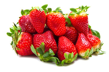  strawberry on white background