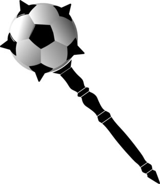 soccer ball as mace