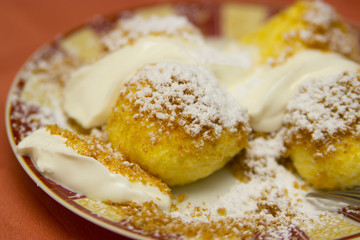 Cottage cheese dumplings