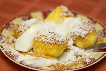 Cottage cheese dumplings