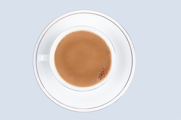 Cup of coffee with milk