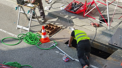 branchement de la fibre optique