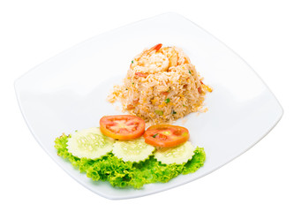 Fried rice with shrimps