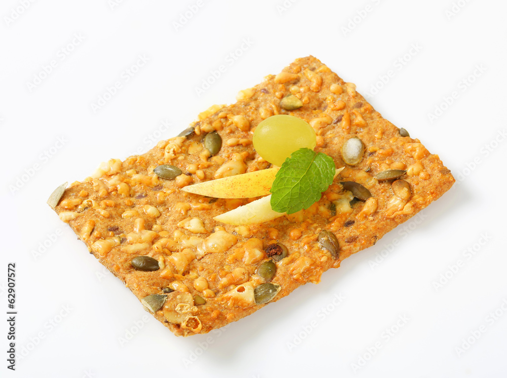 Sticker Pumpkin seed cheddar cracker