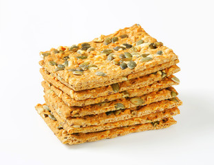 Pumpkin seed cheddar crackers