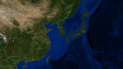 Japan & East China Sea - Day - 02 - obrazy, fototapety, plakaty